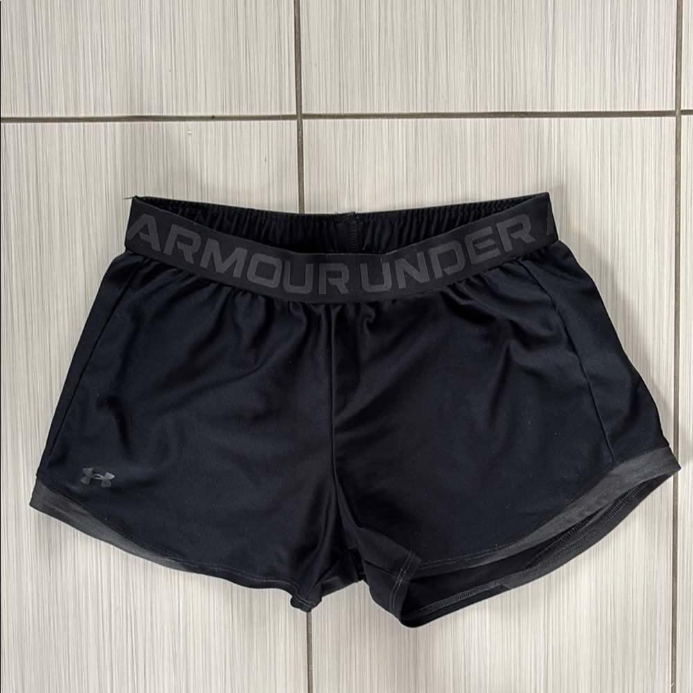 Under Armour Black Athletic Shorts Lightweight Moisture-Wicking